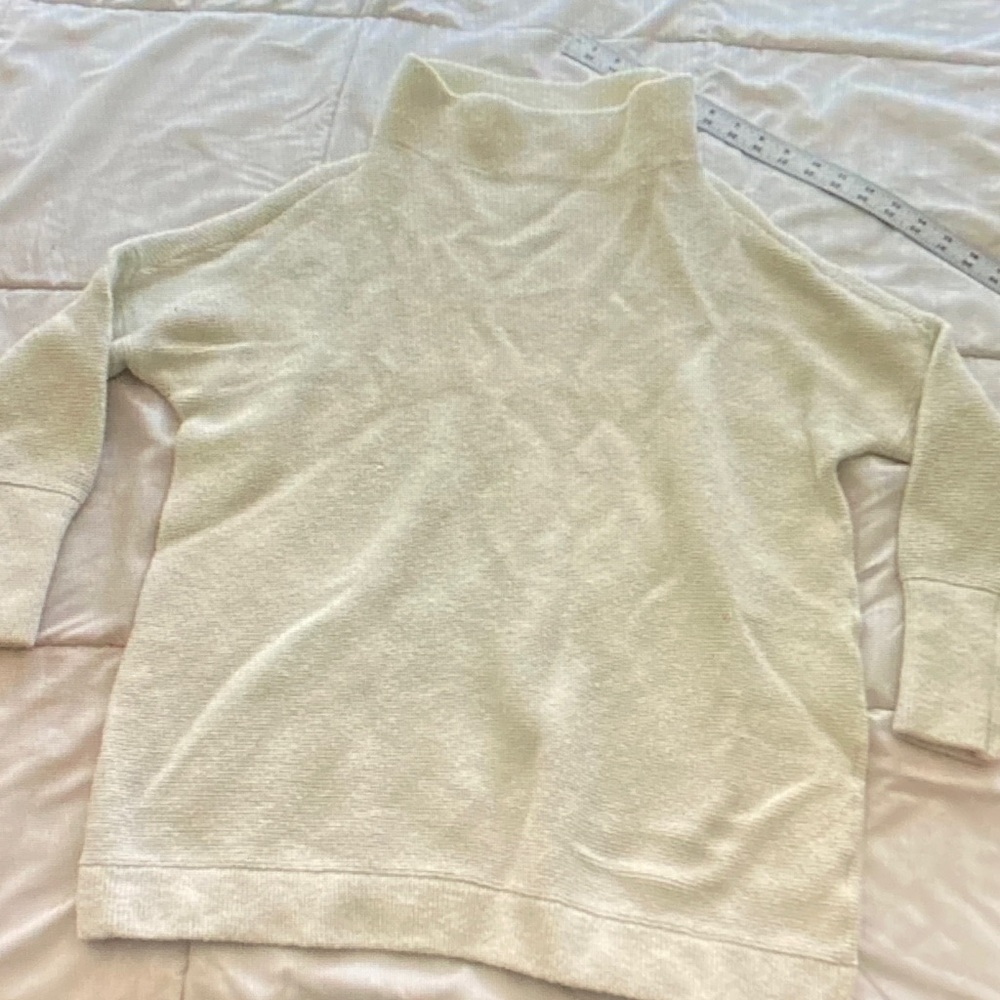 Free People Soft Cream Turtleneck Sweater